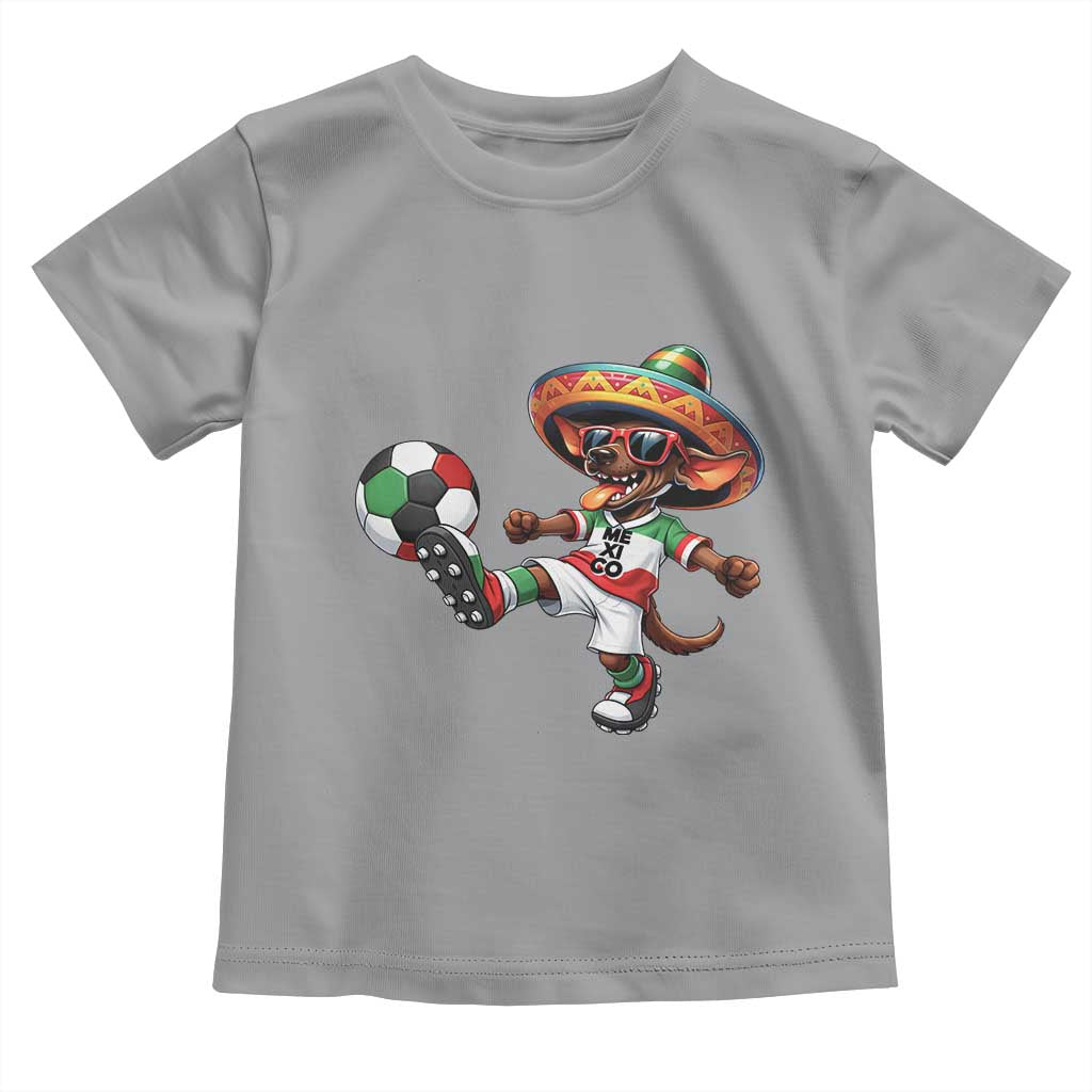 Funny Mexican Xolo Dog Playing Soccer Toddler T Shirt Football Fan Gift TS12 Sport Gray Print Your Wear