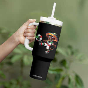 Funny Mexican Xolo Dog Playing Soccer Tumbler With Handle Football Fan Gift TS12 Print Your Wear