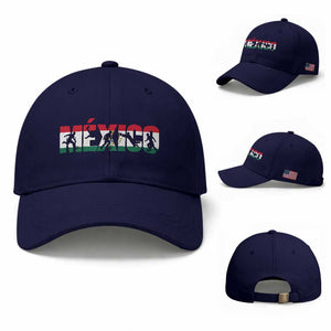 Mexico Soccer Lover Baseball Cap World Football Fan Gift TS12 Baseball Cap Universal Fit Dark Blue Print Your Wear
