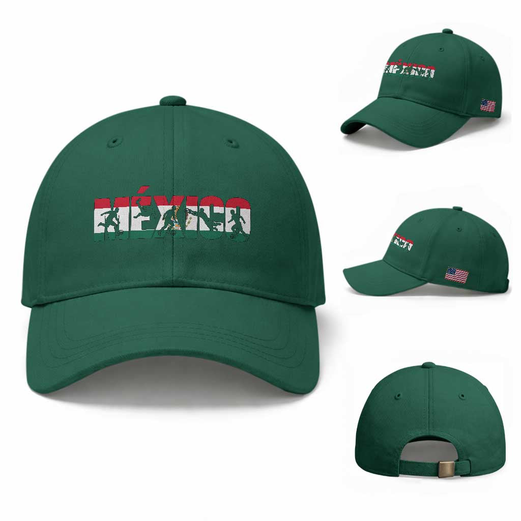 Mexico Soccer Lover Baseball Cap World Football Fan Gift TS12 Baseball Cap Universal Fit Irish Green Print Your Wear