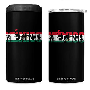 Mexico Soccer Lover 4 in 1 Can Cooler Tumbler World Football Fan Gift TS12 One Size: 16 oz Black Print Your Wear