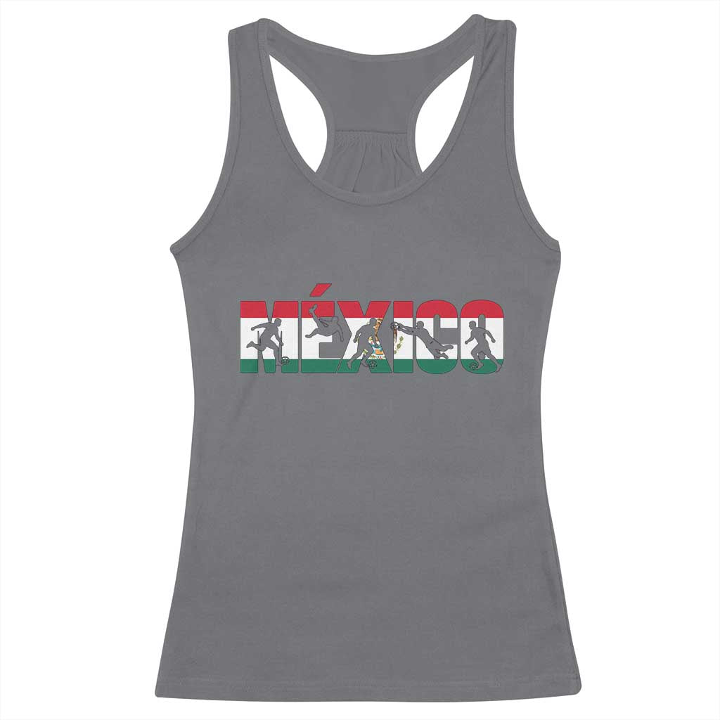 Mexico Soccer Lover Racerback Tank Top World Football Fan Gift TS12 Charcoal Print Your Wear