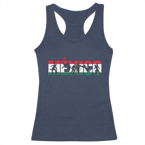 Mexico Soccer Lover Racerback Tank Top World Football Fan Gift TS12 Navy Print Your Wear