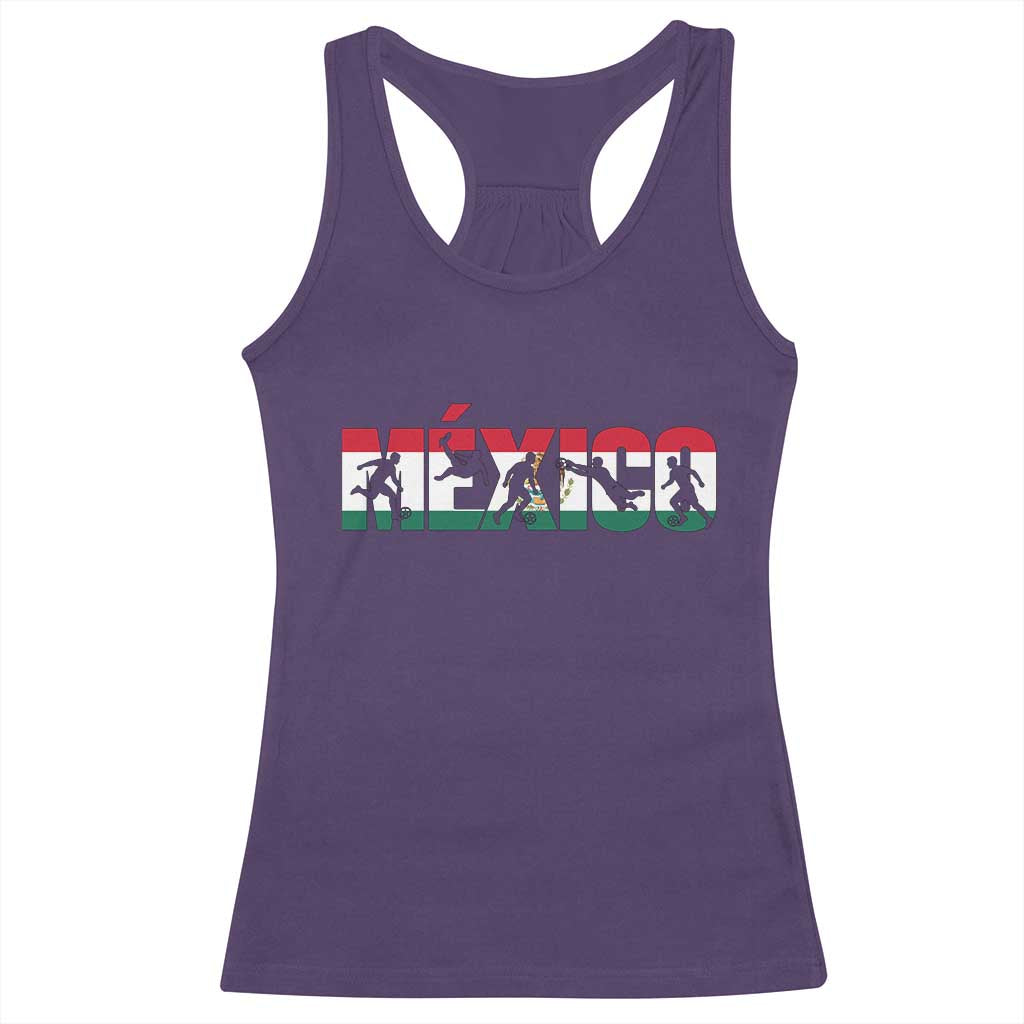 Mexico Soccer Lover Racerback Tank Top World Football Fan Gift TS12 Purple Print Your Wear