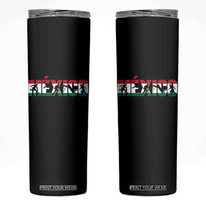 Mexico Soccer Lover Skinny Tumbler World Football Fan Gift TS12 Black Print Your Wear