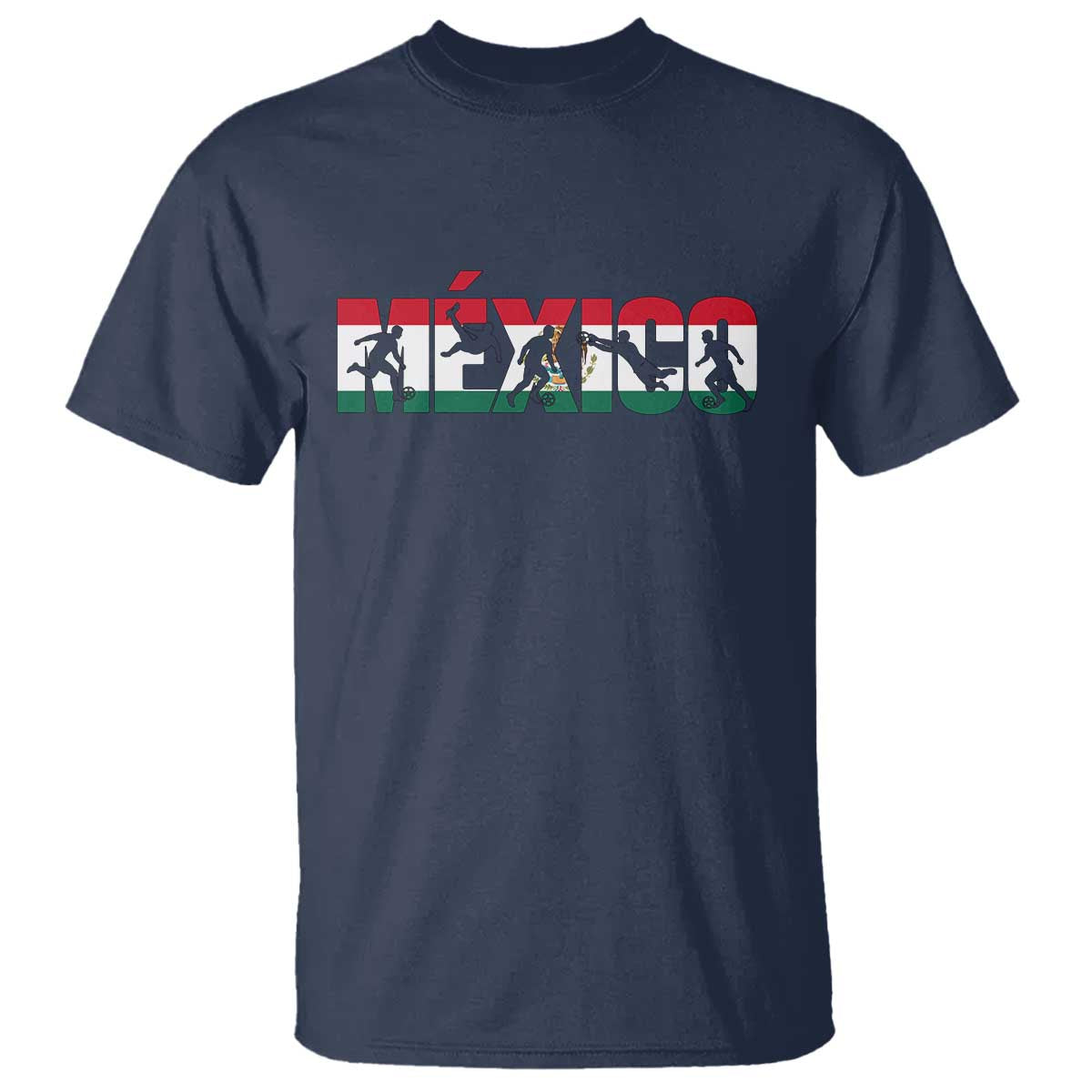 Mexico Soccer Lover T Shirt World Football Fan Gift TS12 Navy Print Your Wear