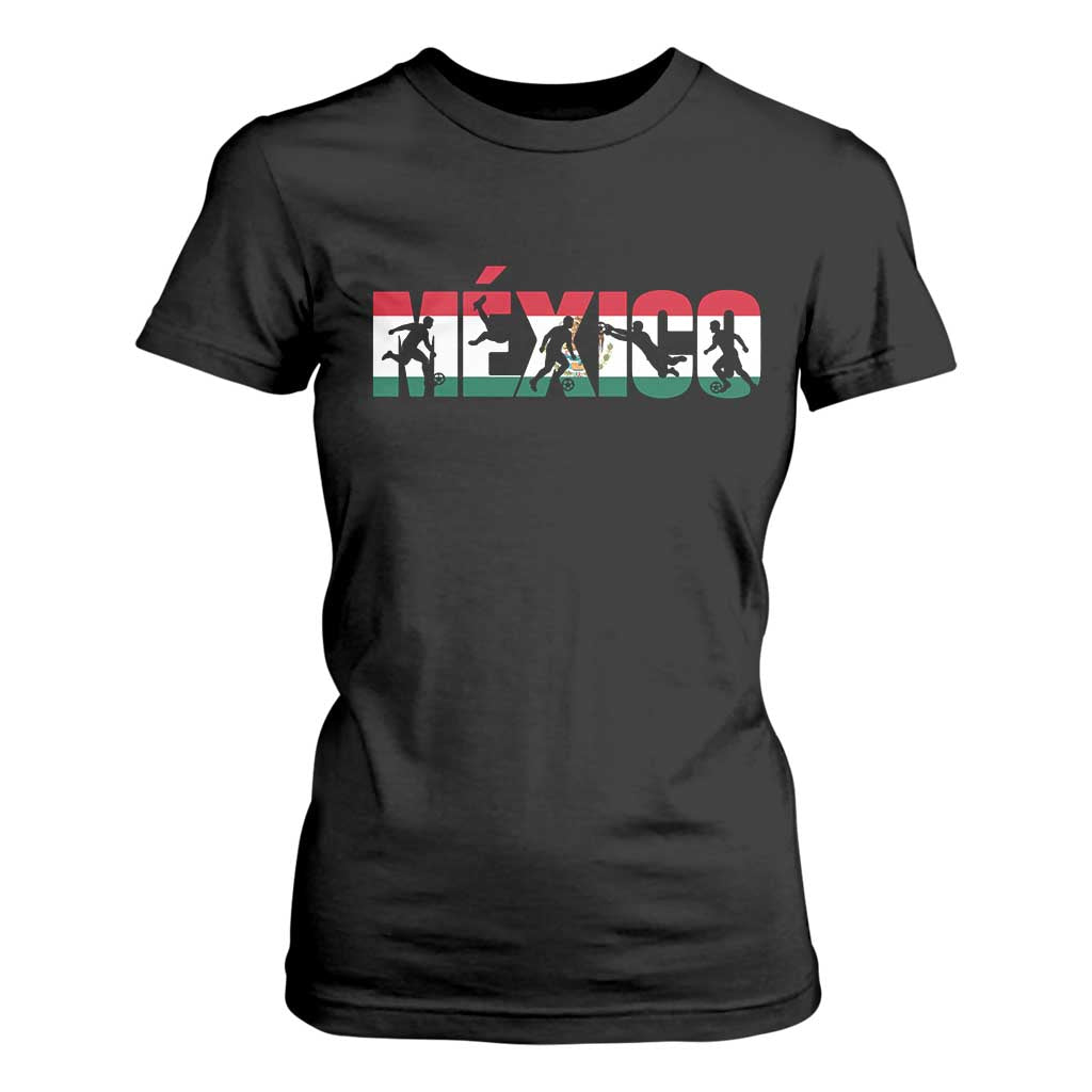 Mexico Soccer Lover T Shirt For Women World Football Fan Gift TS12 Black Print Your Wear