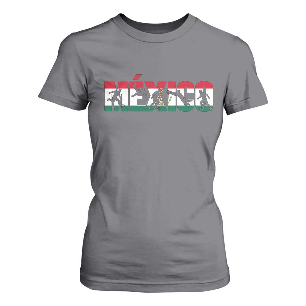 Mexico Soccer Lover T Shirt For Women World Football Fan Gift TS12 Charcoal Print Your Wear