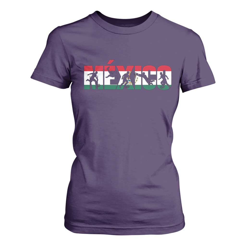 Mexico Soccer Lover T Shirt For Women World Football Fan Gift TS12 Purple Print Your Wear