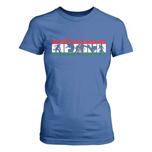Mexico Soccer Lover T Shirt For Women World Football Fan Gift TS12 Royal Blue Print Your Wear