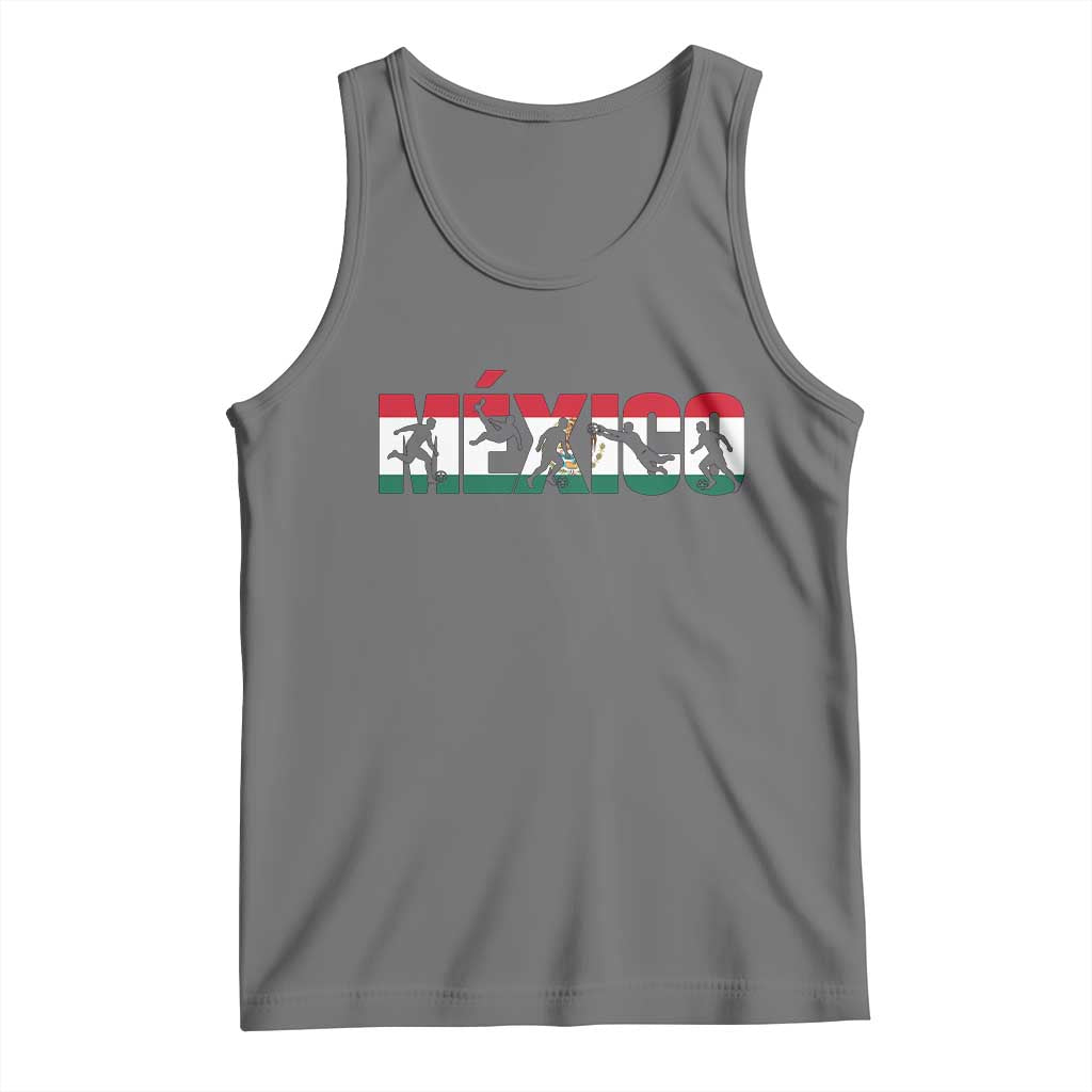 Mexico Soccer Lover Tank Top World Football Fan Gift TS12 Black Heather Print Your Wear
