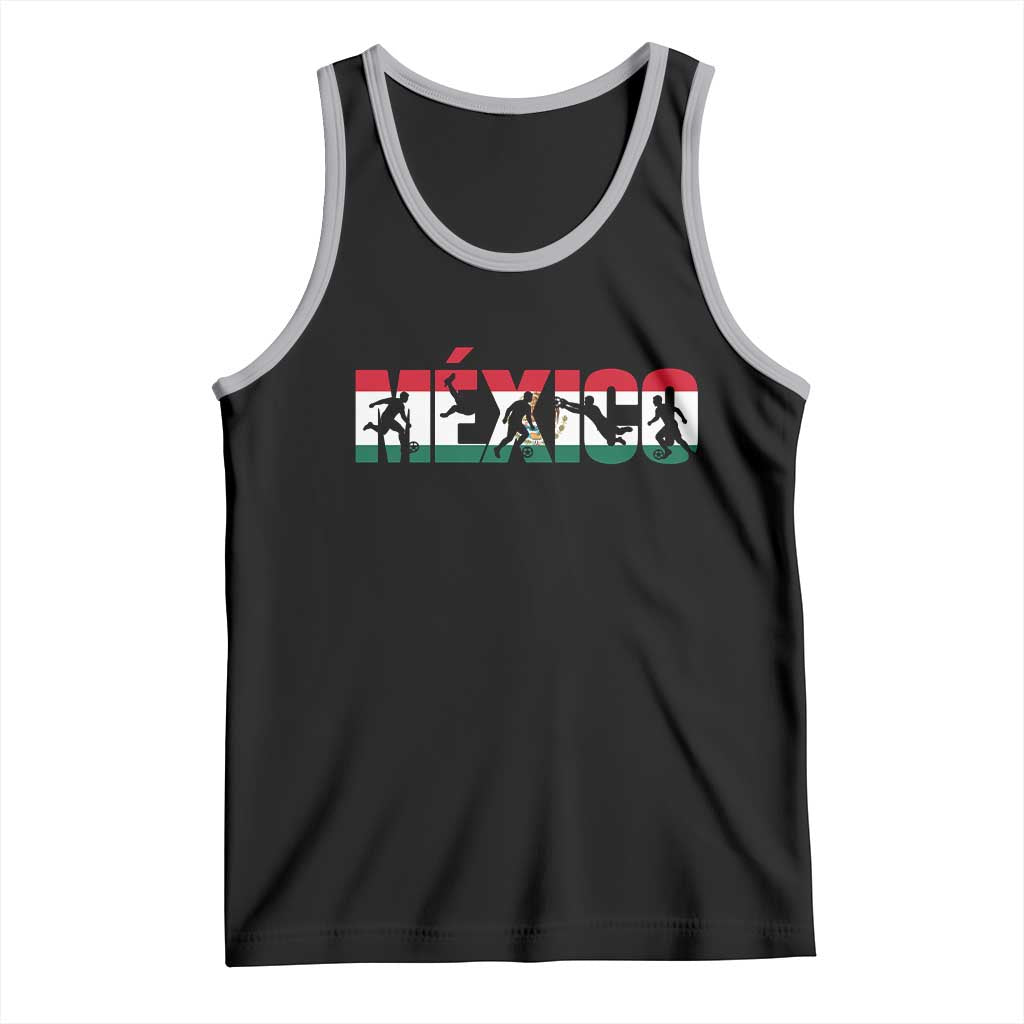 Mexico Soccer Lover Tank Top World Football Fan Gift TS12 Black Athletic Heather Print Your Wear