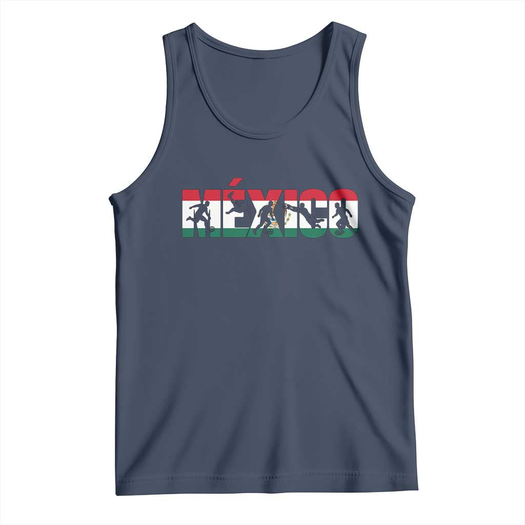 Mexico Soccer Lover Tank Top World Football Fan Gift TS12 Navy Print Your Wear