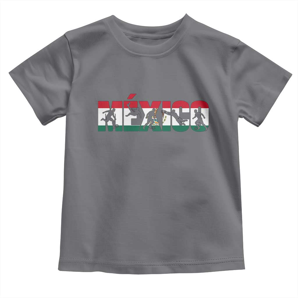 Mexico Soccer Lover Toddler T Shirt World Football Fan Gift TS12 Charcoal Print Your Wear