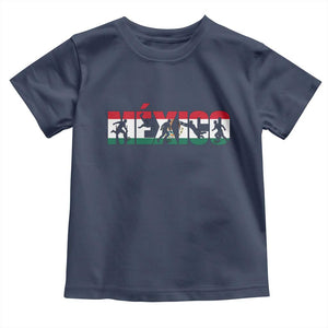 Mexico Soccer Lover Toddler T Shirt World Football Fan Gift TS12 Navy Print Your Wear