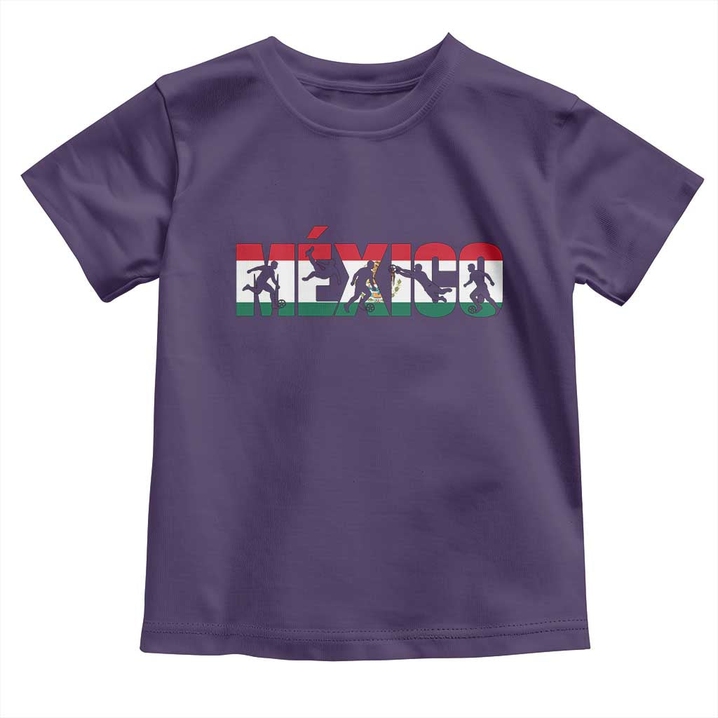 Mexico Soccer Lover Toddler T Shirt World Football Fan Gift TS12 Purple Print Your Wear