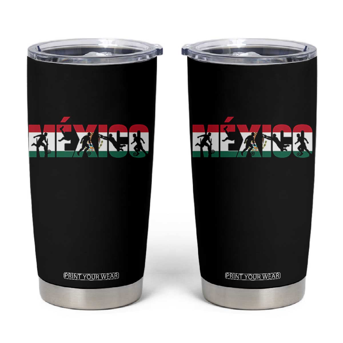 Mexico Soccer Lover Tumbler Cup World Football Fan Gift TS12 Black Print Your Wear