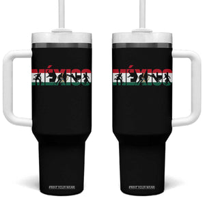 Mexico Soccer Lover Tumbler With Handle World Football Fan Gift TS12 One Size: 40 oz Black Print Your Wear