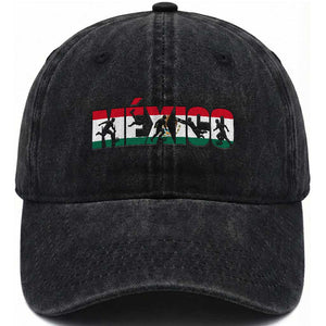 Mexico Soccer Lover Washed Cotton Baseball Cap World Football Fan Gift TS12 Print Your Wear