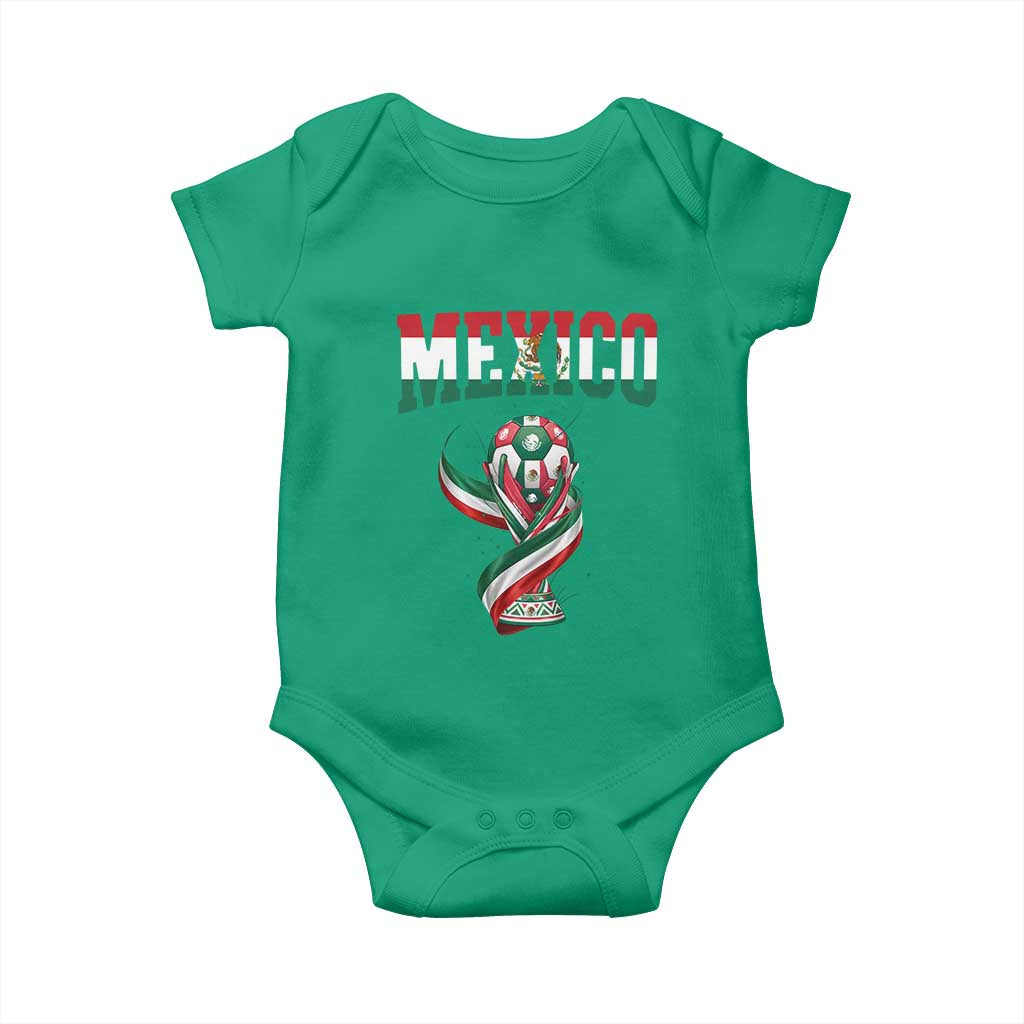 Mexico National Soccer Lover Baby Onesie Proud Mexican Fan Gift TS12 Irish Green Print Your Wear