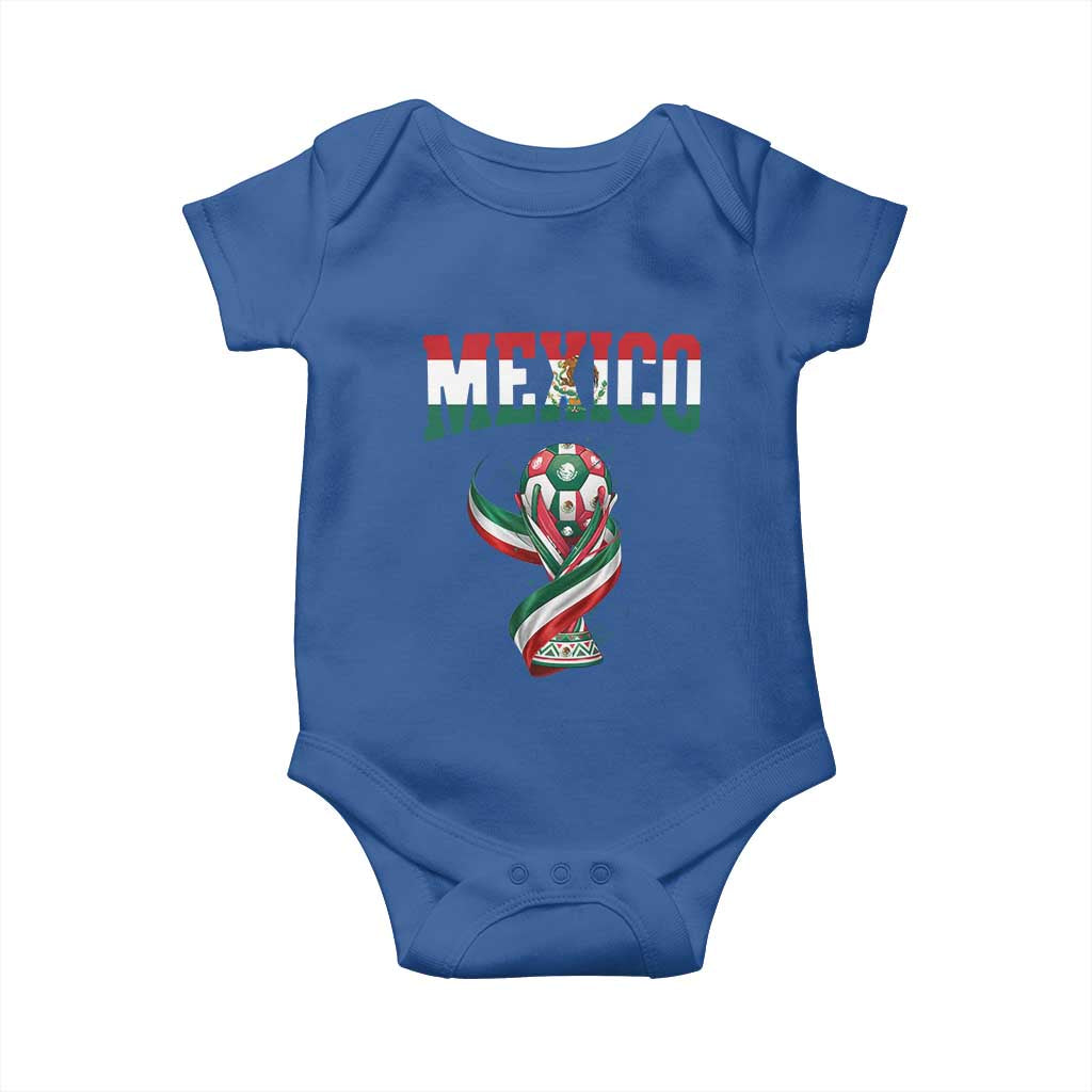 Mexico National Soccer Lover Baby Onesie Proud Mexican Fan Gift TS12 Royal Blue Print Your Wear