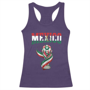 Mexico National Soccer Lover Racerback Tank Top Proud Mexican Fan Gift TS12 Purple Print Your Wear