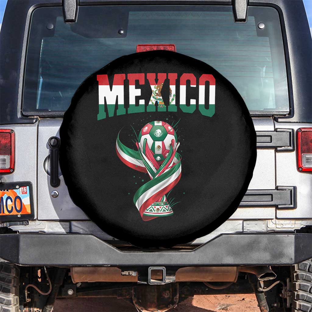 Mexico National Soccer Lover Spare Tire Cover Proud Mexican Fan Gift TS12 No hole Black Print Your Wear