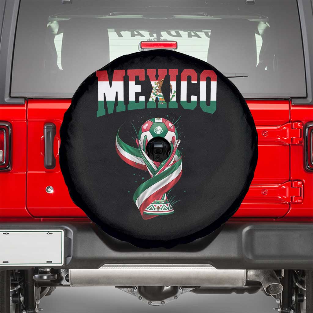 Mexico National Soccer Lover Spare Tire Cover Proud Mexican Fan Gift TS12 Black Print Your Wear