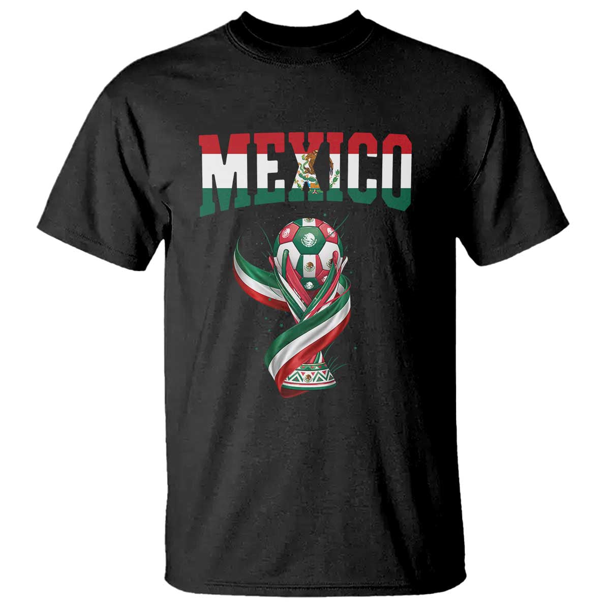 Mexico National Soccer Lover T Shirt Proud Mexican Fan Gift TS12 Black Print Your Wear