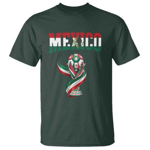 Mexico National Soccer Lover T Shirt Proud Mexican Fan Gift TS12 Dark Forest Green Print Your Wear