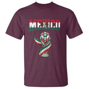 Mexico National Soccer Lover T Shirt Proud Mexican Fan Gift TS12 Maroon Print Your Wear