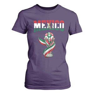 Mexico National Soccer Lover T Shirt For Women Proud Mexican Fan Gift TS12 Purple Print Your Wear