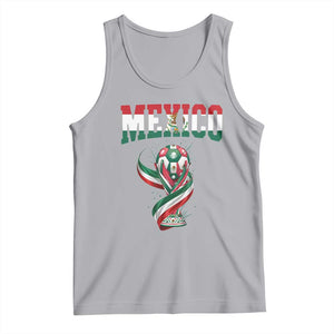 Mexico National Soccer Lover Tank Top Proud Mexican Fan Gift TS12 Athletic Heather Print Your Wear