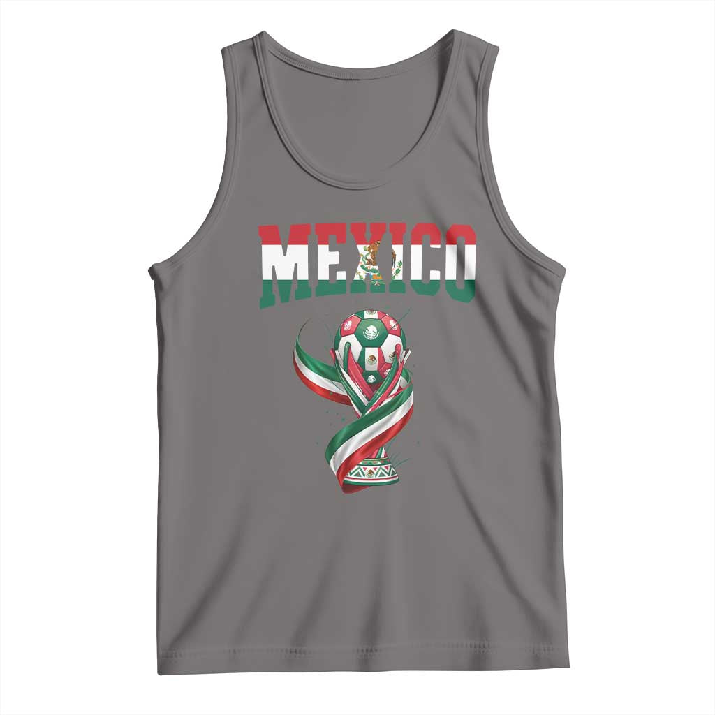Mexico National Soccer Lover Tank Top Proud Mexican Fan Gift TS12 Deep Heather Print Your Wear