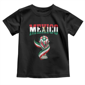 Mexico National Soccer Lover Toddler T Shirt Proud Mexican Fan Gift TS12 Black Print Your Wear