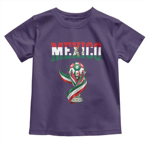 Mexico National Soccer Lover Toddler T Shirt Proud Mexican Fan Gift TS12 Purple Print Your Wear
