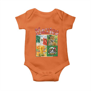 Mexico National Soccer Lover Baby Onesie Patriotic Mexican Fan Gift TS12 Orange Print Your Wear
