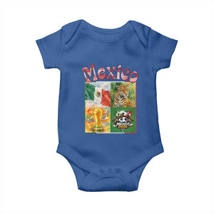 Mexico National Soccer Lover Baby Onesie Patriotic Mexican Fan Gift TS12 Royal Blue Print Your Wear