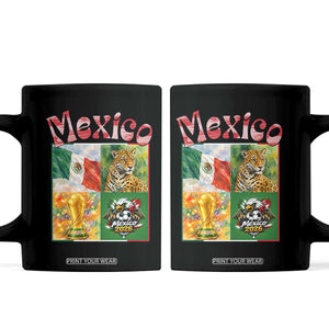 Mexico National Soccer Lover Coffee Mug Patriotic Mexican Fan Gift TS12 Black Print Your Wear