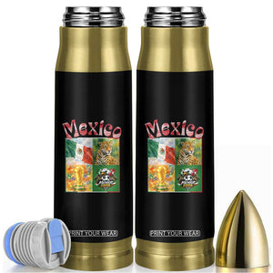Mexico National Soccer Lover Bullet Tumbler Patriotic Mexican Fan Gift TS12 Black Print Your Wear