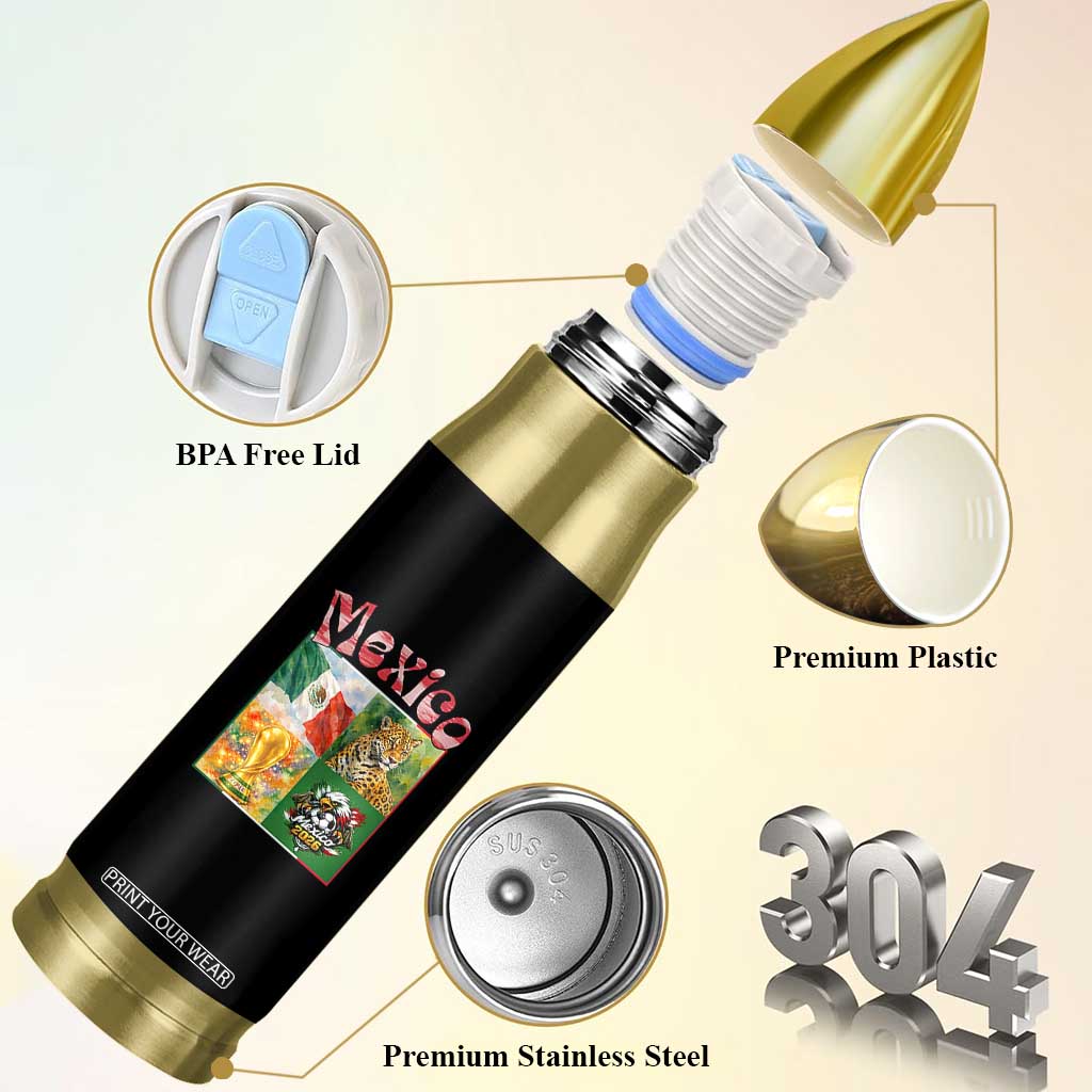Mexico National Soccer Lover Bullet Tumbler Patriotic Mexican Fan Gift TS12 Print Your Wear