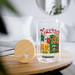 Mexico National Soccer Lover Glass Can Patriotic Mexican Fan Gift TS12 Print Your Wear