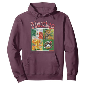 Mexico National Soccer Lover Hoodie Patriotic Mexican Fan Gift TS12 Maroon Print Your Wear