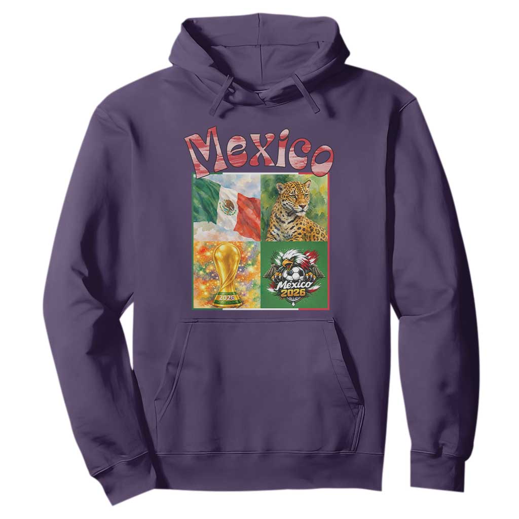 Mexico National Soccer Lover Hoodie Patriotic Mexican Fan Gift TS12 Purple Print Your Wear
