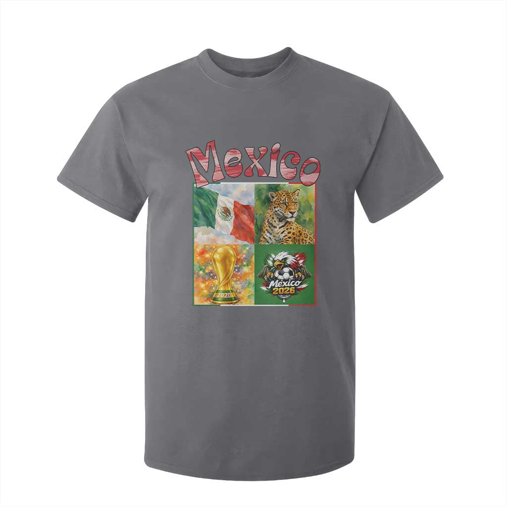 Mexico National Soccer Lover T Shirt For Kid Patriotic Mexican Fan Gift TS12 Charcoal Print Your Wear