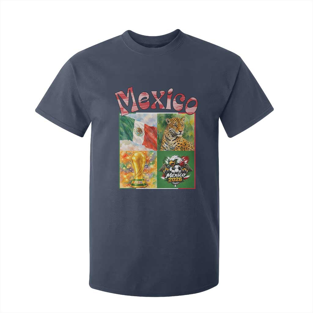 Mexico National Soccer Lover T Shirt For Kid Patriotic Mexican Fan Gift TS12 Navy Print Your Wear