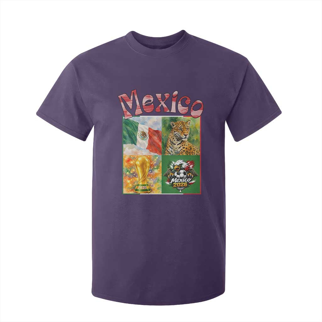 Mexico National Soccer Lover T Shirt For Kid Patriotic Mexican Fan Gift TS12 Purple Print Your Wear
