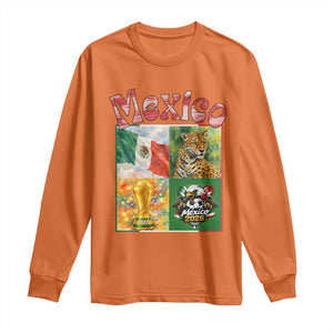 Mexico National Soccer Lover Long Sleeve Shirt Patriotic Mexican Fan Gift TS12 Orange Print Your Wear