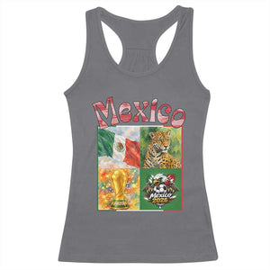Mexico National Soccer Lover Racerback Tank Top Patriotic Mexican Fan Gift TS12 Charcoal Print Your Wear