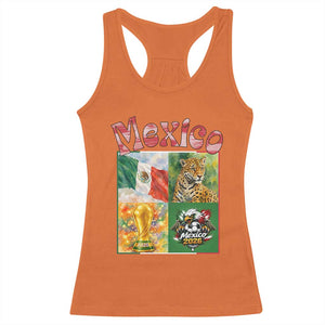Mexico National Soccer Lover Racerback Tank Top Patriotic Mexican Fan Gift TS12 Orange Print Your Wear